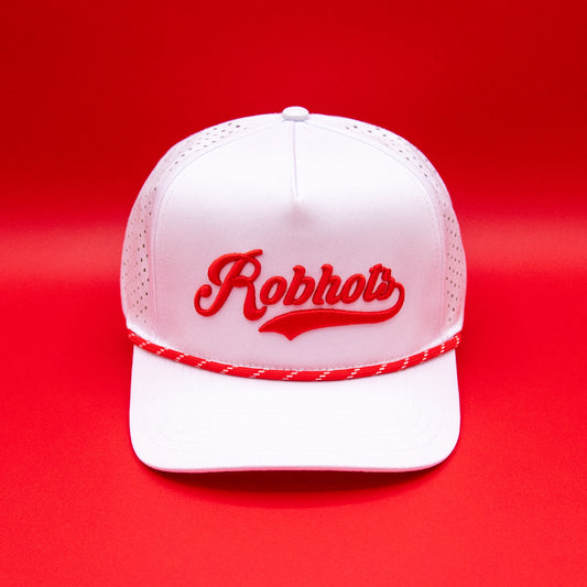 Robhots Red Baseball Logo Hat